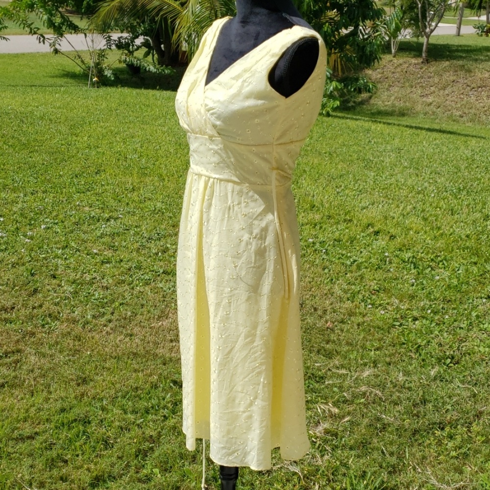 💐Blue Sage beautiful yellow dress - Picture 4 of 8